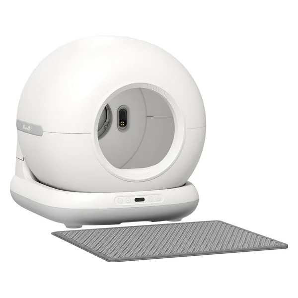 PawHut (Aosom) Litière autonettoyante 72 L connectée (D31-158V90WT)
