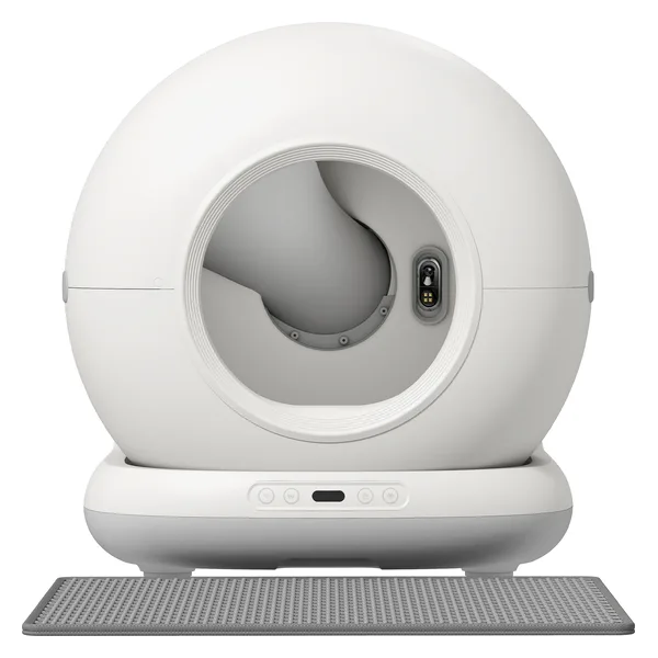 PawHut (Aosom) Litière autonettoyante 72 L avec caméra HD (D31-158V91WT)